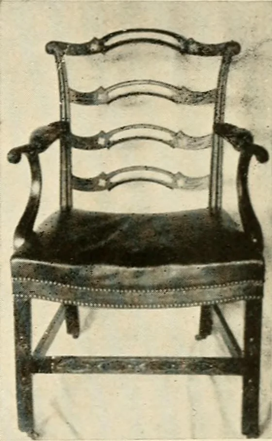 An illustration from The practical book of period furniture, treating of furniture of the English, American colonial and post-colonial and principal French periods, 1914, leaf 30