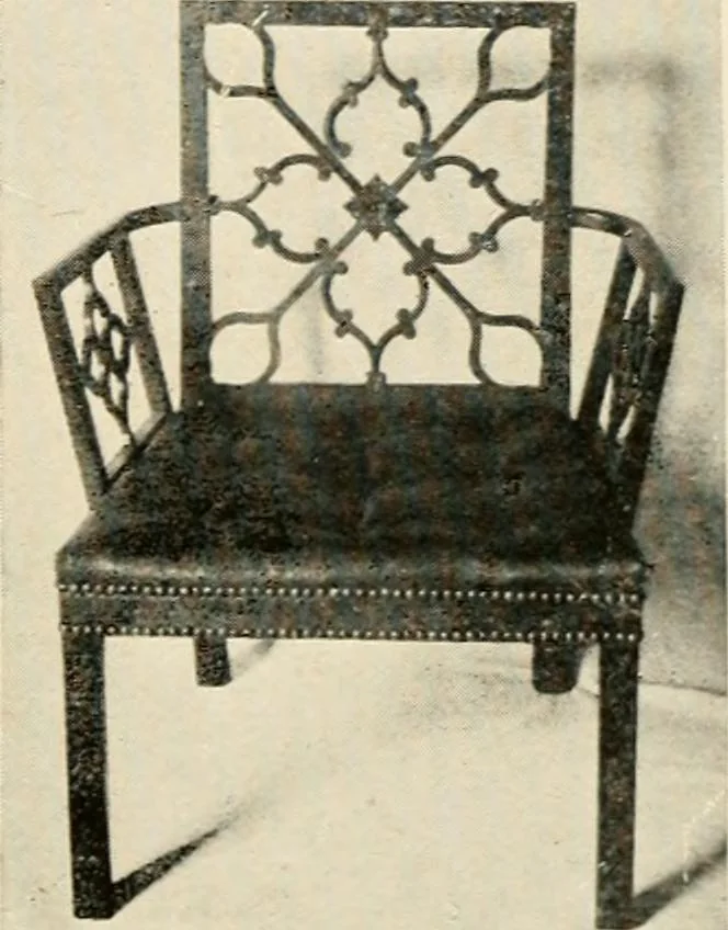 An illustration from The practical book of period furniture, treating of furniture of the English, American colonial and post-colonial and principal French periods, 1914, leaf 30
