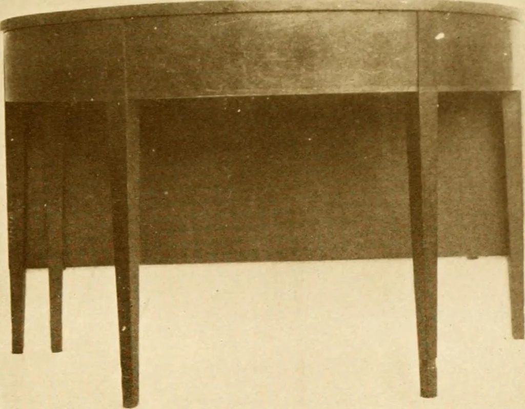 An illustration from The practical book of period furniture, treating of furniture of the English, American colonial and post-colonial and principal French periods, 1914, leaf 300