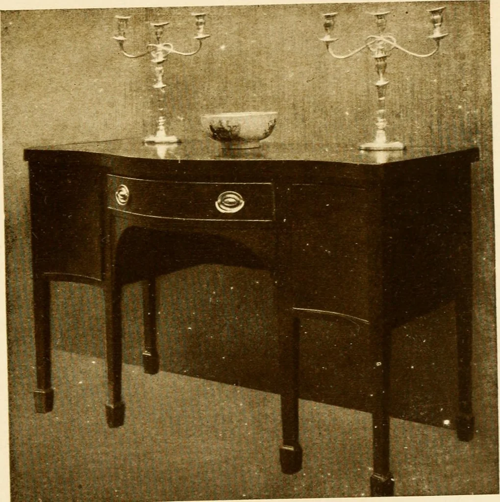 An illustration from The practical book of period furniture, treating of furniture of the English, American colonial and post-colonial and principal French periods, 1914, leaf 300
