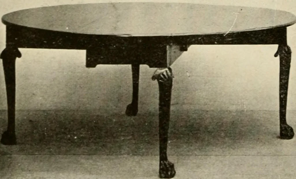 An illustration from The practical book of period furniture, treating of furniture of the English, American colonial and post-colonial and principal French periods, 1914, leaf 31