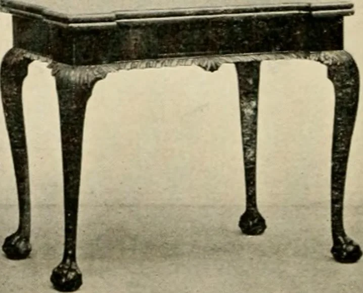 An illustration from The practical book of period furniture, treating of furniture of the English, American colonial and post-colonial and principal French periods, 1914, leaf 31