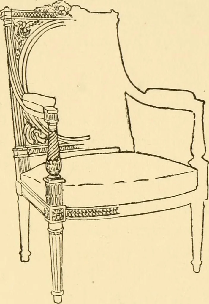 An illustration from The practical book of period furniture, treating of furniture of the English, American colonial and post-colonial and principal French periods, 1914, leaf 318
