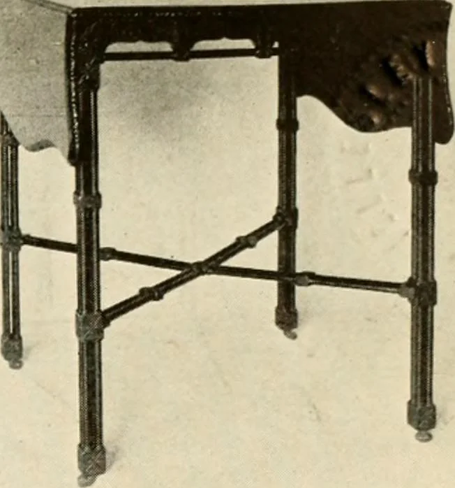 An illustration from The practical book of period furniture, treating of furniture of the English, American colonial and post-colonial and principal French periods, 1914, leaf 32