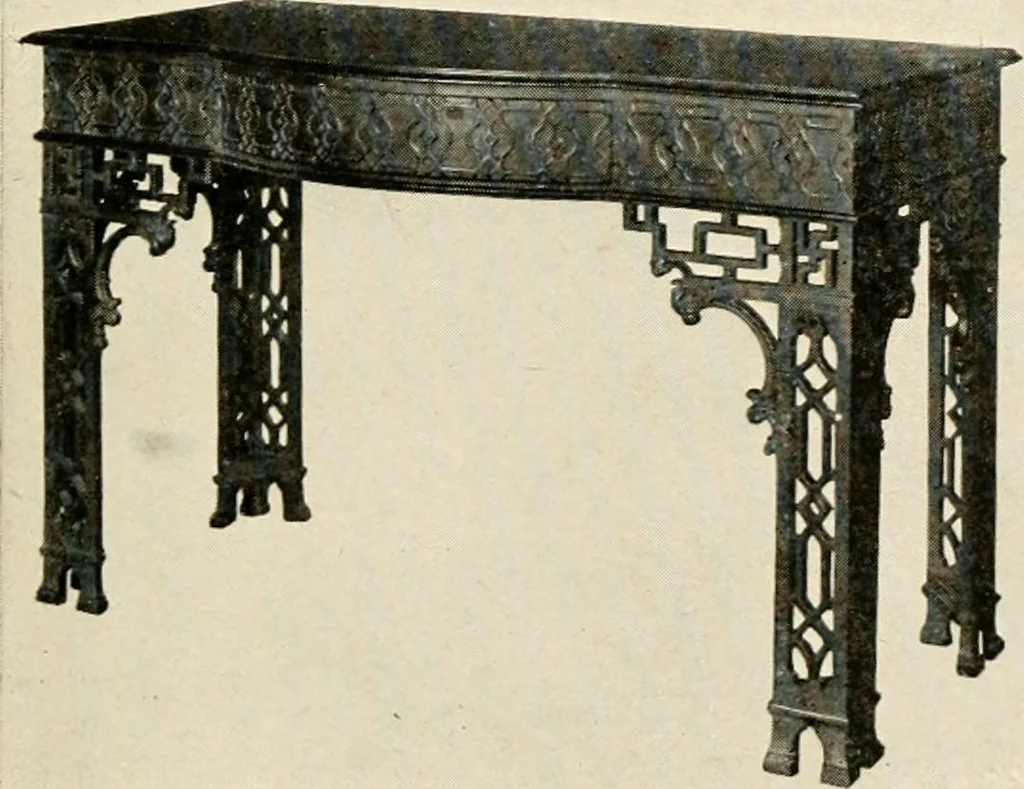 An illustration from The practical book of period furniture, treating of furniture of the English, American colonial and post-colonial and principal French periods, 1914, leaf 32