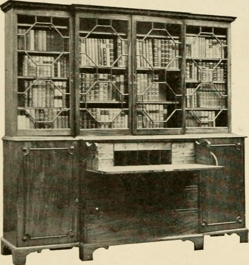 An illustration from The practical book of period furniture, treating of furniture of the English, American colonial and post-colonial and principal French periods, 1914, leaf 33