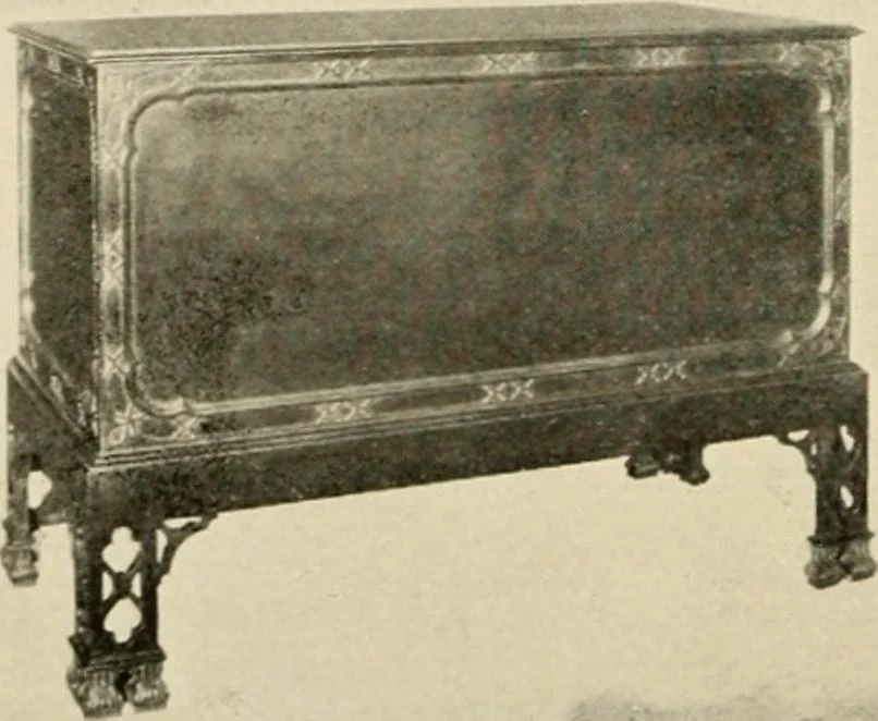 An illustration from The practical book of period furniture, treating of furniture of the English, American colonial and post-colonial and principal French periods, 1914, leaf 33