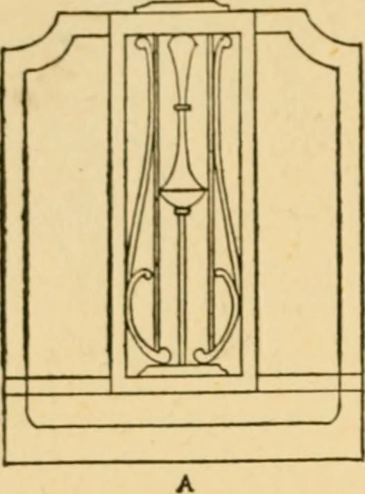 An illustration from The practical book of period furniture, treating of furniture of the English, American colonial and post-colonial and principal French periods, 1914, leaf 339