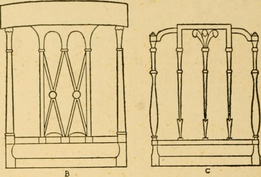 An illustration from The practical book of period furniture, treating of furniture of the English, American colonial and post-colonial and principal French periods, 1914, leaf 339