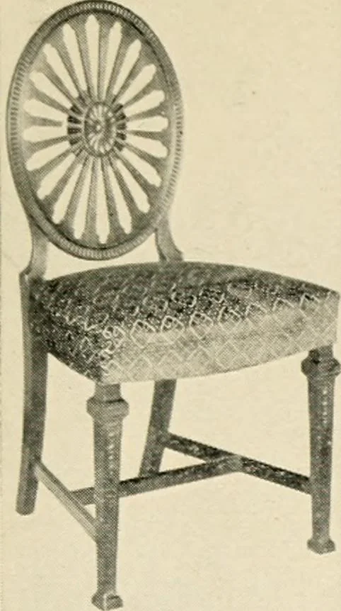 An illustration from The practical book of period furniture, treating of furniture of the English, American colonial and post-colonial and principal French periods, 1914, leaf 34