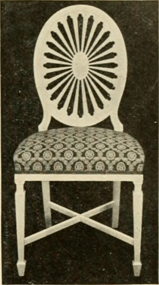 An illustration from The practical book of period furniture, treating of furniture of the English, American colonial and post-colonial and principal French periods, 1914, leaf 34