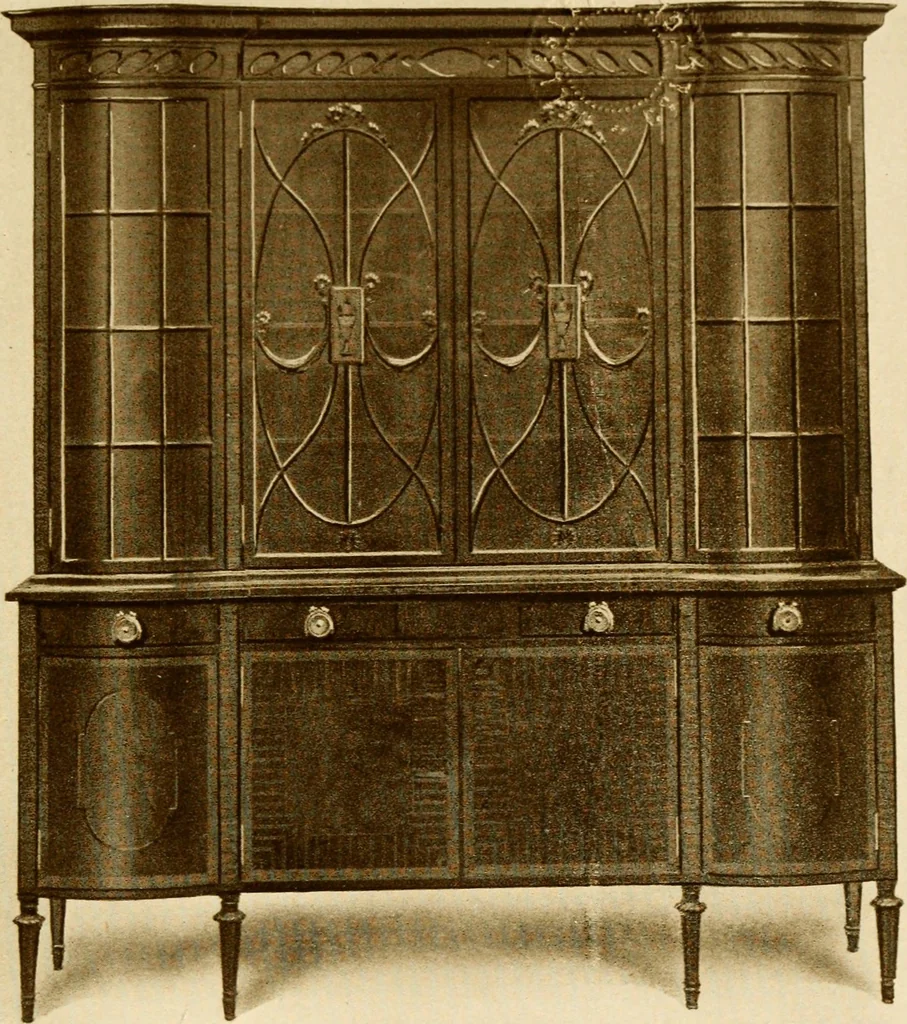 An illustration from The practical book of period furniture, treating of furniture of the English, American colonial and post-colonial and principal French periods, 1914, leaf 346