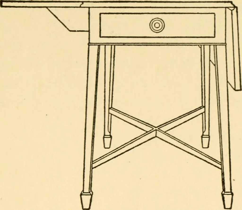 An illustration from The practical book of period furniture, treating of furniture of the English, American colonial and post-colonial and principal French periods, 1914, leaf 348