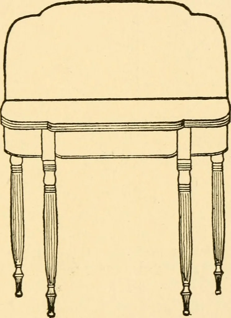 An illustration from The practical book of period furniture, treating of furniture of the English, American colonial and post-colonial and principal French periods, 1914, leaf 348