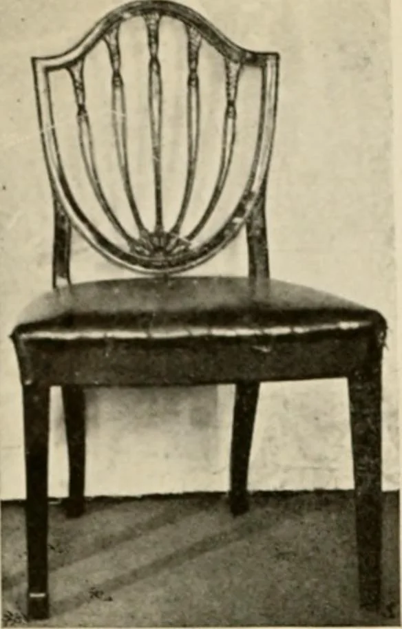 An illustration from The practical book of period furniture, treating of furniture of the English, American colonial and post-colonial and principal French periods, 1914, leaf 35