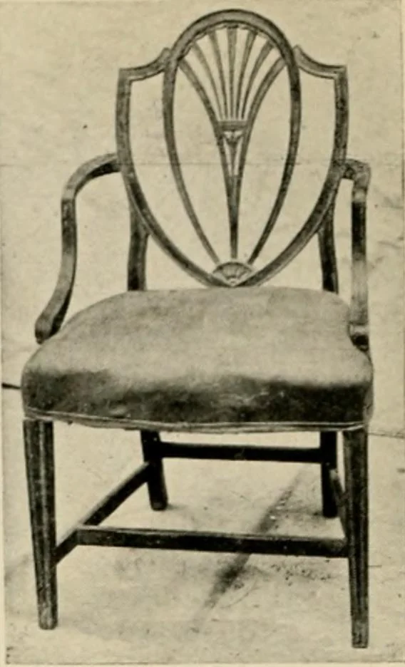 An illustration from The practical book of period furniture, treating of furniture of the English, American colonial and post-colonial and principal French periods, 1914, leaf 35