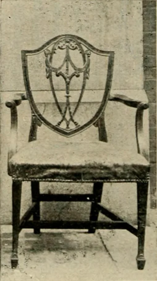 An illustration from The practical book of period furniture, treating of furniture of the English, American colonial and post-colonial and principal French periods, 1914, leaf 35