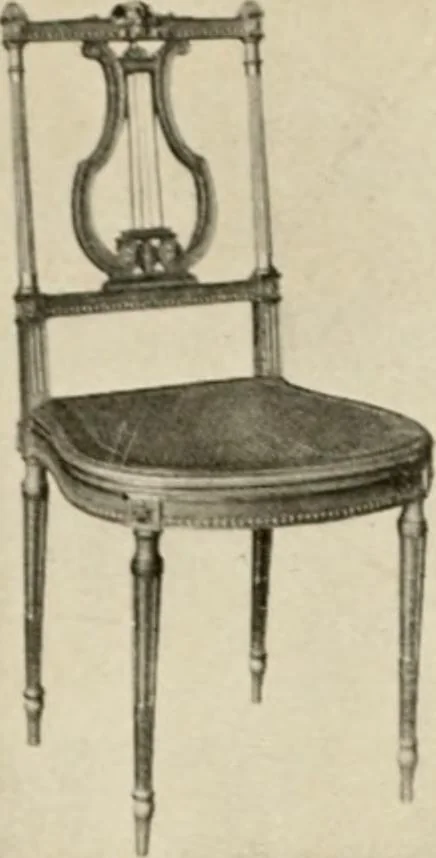 An illustration from The practical book of period furniture, treating of furniture of the English, American colonial and post-colonial and principal French periods, 1914, leaf 37