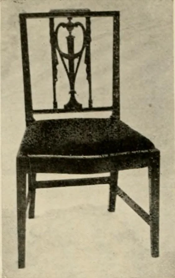 An illustration from The practical book of period furniture, treating of furniture of the English, American colonial and post-colonial and principal French periods, 1914, leaf 37