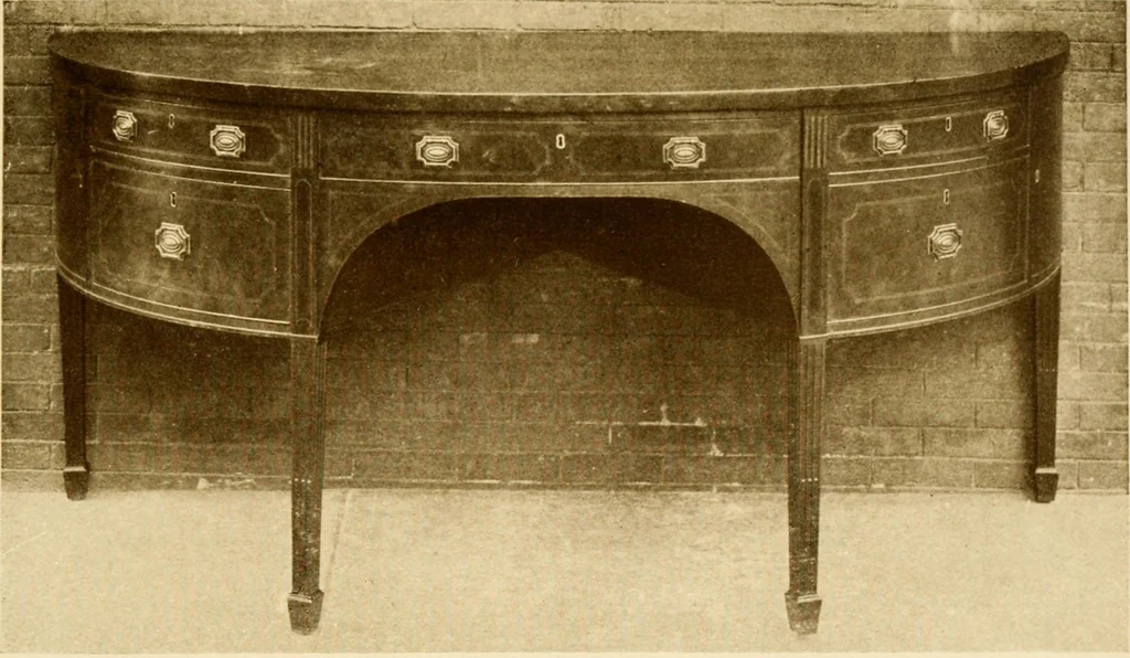 An illustration from The practical book of period furniture, treating of furniture of the English, American colonial and post-colonial and principal French periods, 1914, leaf 376