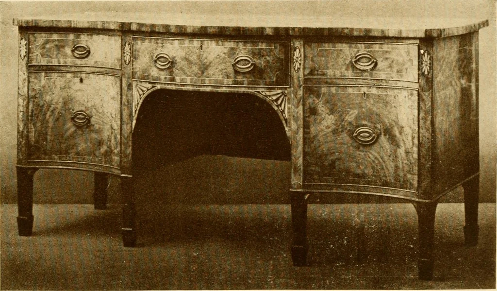 An illustration from The practical book of period furniture, treating of furniture of the English, American colonial and post-colonial and principal French periods, 1914, leaf 376