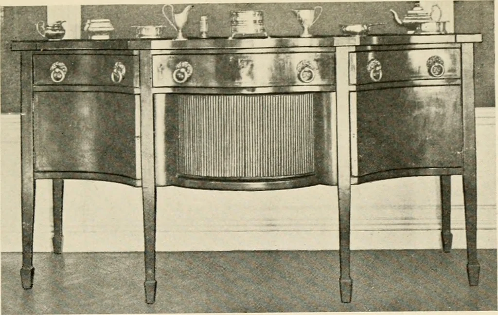 An illustration from The practical book of period furniture, treating of furniture of the English, American colonial and post-colonial and principal French periods, 1914, leaf 38