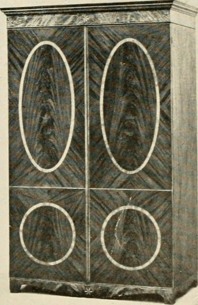 An illustration from The practical book of period furniture, treating of furniture of the English, American colonial and post-colonial and principal French periods, 1914, leaf 38