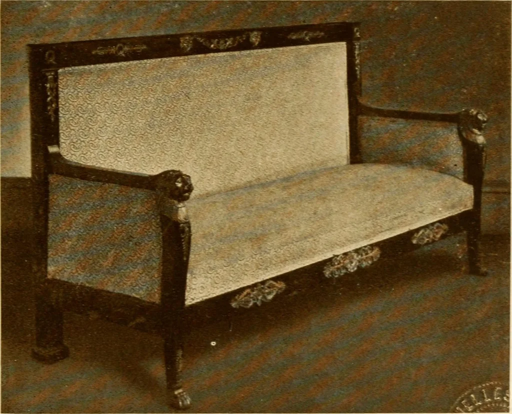 An illustration from The practical book of period furniture, treating of furniture of the English, American colonial and post-colonial and principal French periods, 1914, leaf 386
