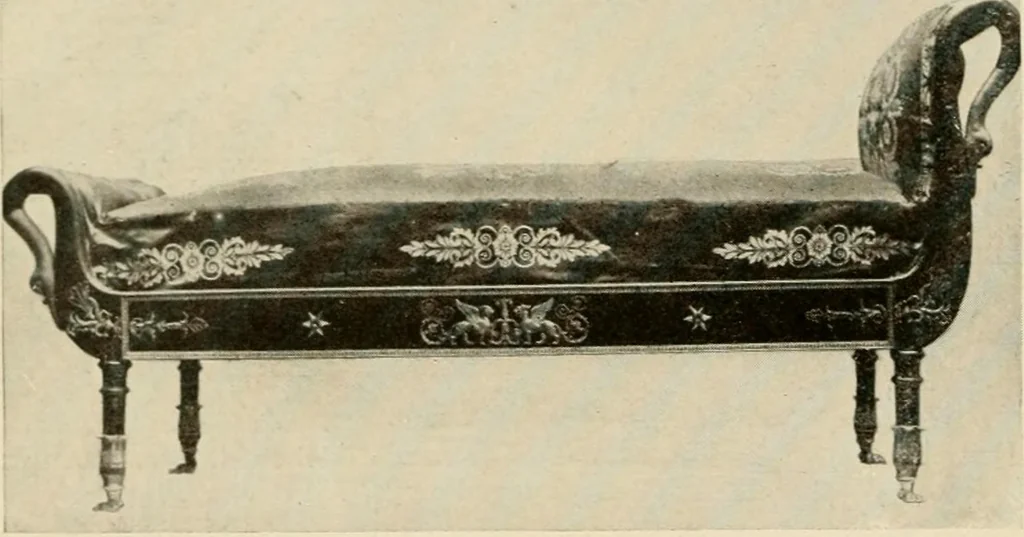 An illustration from The practical book of period furniture, treating of furniture of the English, American colonial and post-colonial and principal French periods, 1914, leaf 39