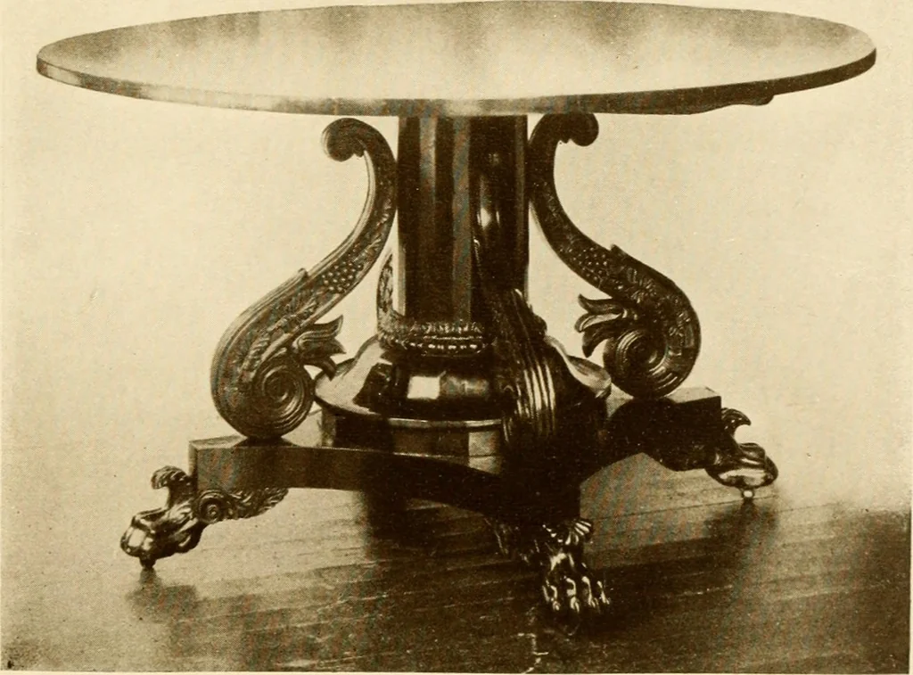An illustration from The practical book of period furniture, treating of furniture of the English, American colonial and post-colonial and principal French periods, 1914, leaf 394