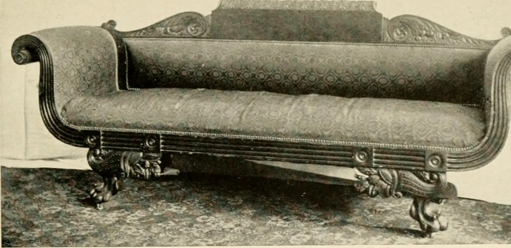 An illustration from The practical book of period furniture, treating of furniture of the English, American colonial and post-colonial and principal French periods, 1914, leaf 40
