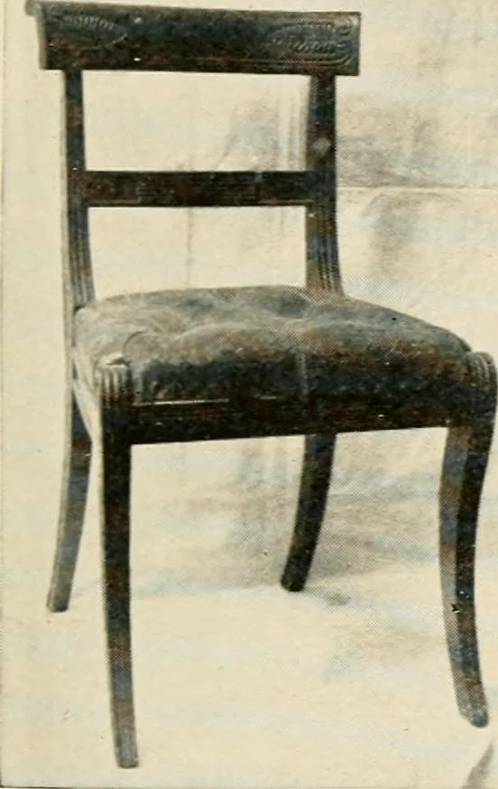 An illustration from The practical book of period furniture, treating of furniture of the English, American colonial and post-colonial and principal French periods, 1914, leaf 40