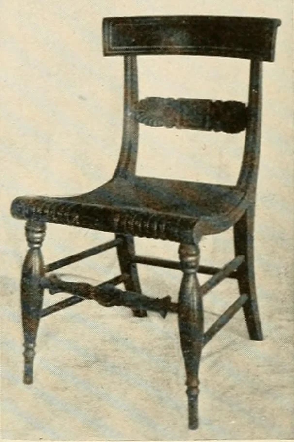 An illustration from The practical book of period furniture, treating of furniture of the English, American colonial and post-colonial and principal French periods, 1914, leaf 40