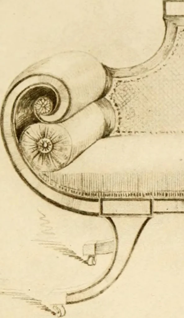 An illustration from The practical book of period furniture, treating of furniture of the English, American colonial and post-colonial and principal French periods, 1914, leaf 400