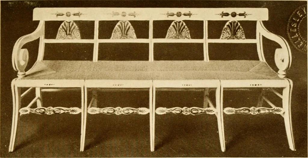 An illustration from The practical book of period furniture, treating of furniture of the English, American colonial and post-colonial and principal French periods, 1914, leaf 408