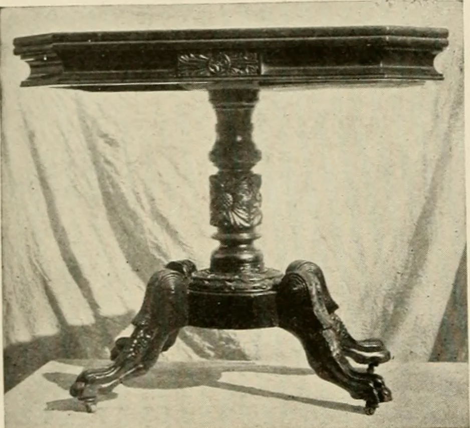 An illustration from The practical book of period furniture, treating of furniture of the English, American colonial and post-colonial and principal French periods, 1914, leaf 41
