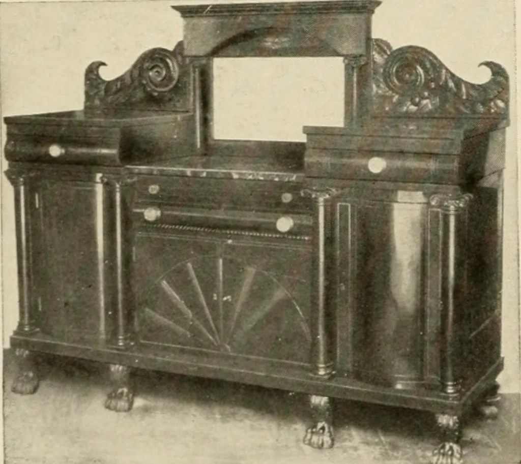 An illustration from The practical book of period furniture, treating of furniture of the English, American colonial and post-colonial and principal French periods, 1914, leaf 41