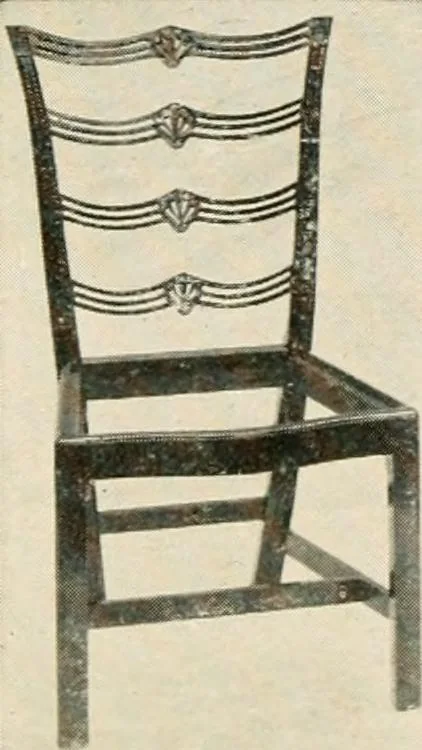 An illustration from The practical book of period furniture, treating of furniture of the English, American colonial and post-colonial and principal French periods, 1914, leaf 42