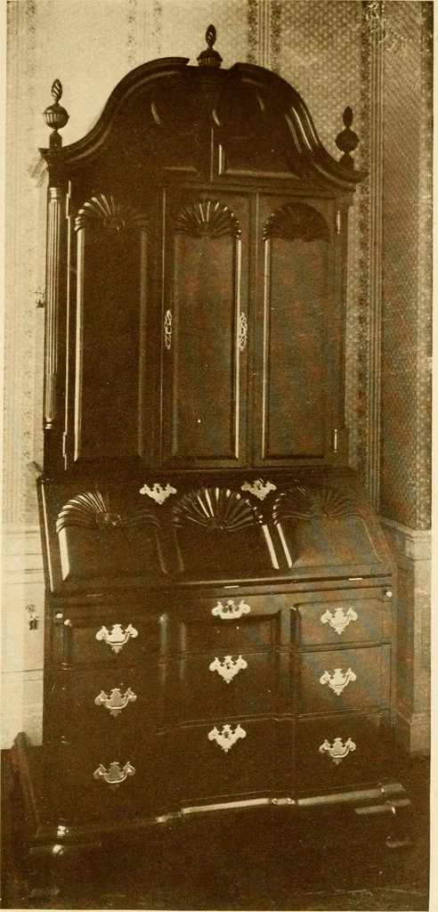 An illustration from The practical book of period furniture, treating of furniture of the English, American colonial and post-colonial and principal French periods, 1914, leaf 420