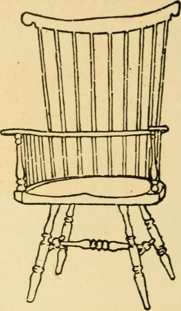 An illustration from The practical book of period furniture, treating of furniture of the English, American colonial and post-colonial and principal French periods, 1914, leaf 435
