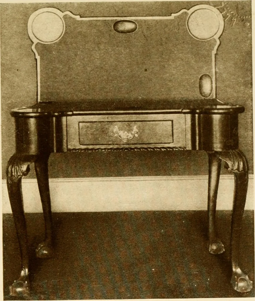 An illustration from The practical book of period furniture, treating of furniture of the English, American colonial and post-colonial and principal French periods, 1914, leaf 436