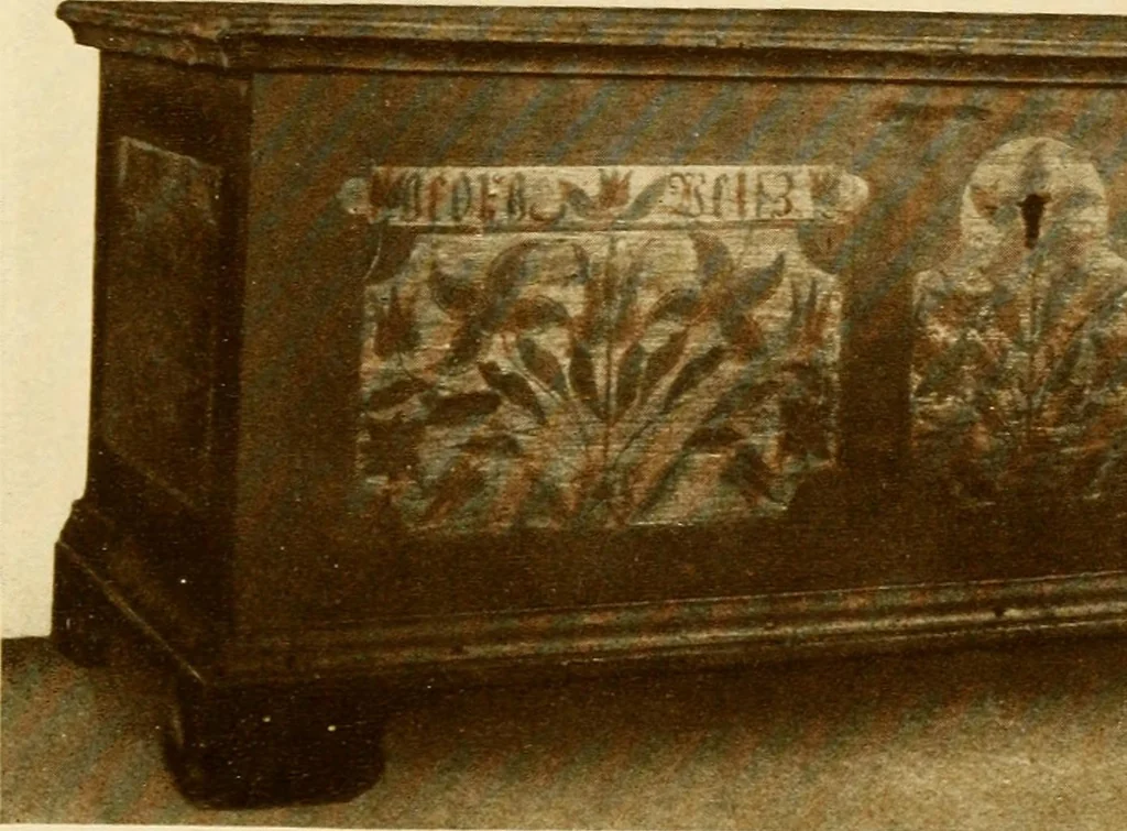 An illustration from The practical book of period furniture, treating of furniture of the English, American colonial and post-colonial and principal French periods, 1914, leaf 448