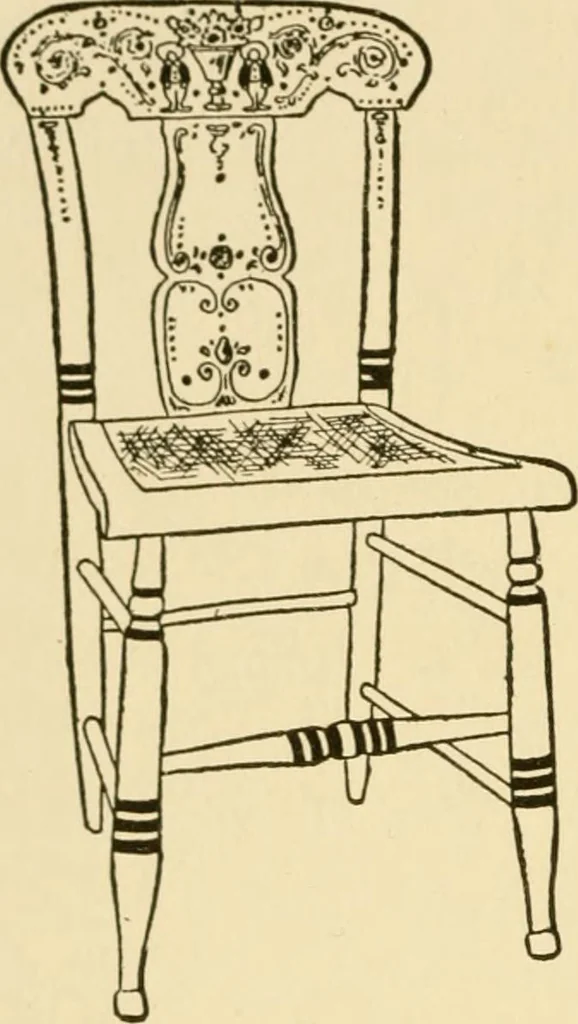 An illustration from The practical book of period furniture, treating of furniture of the English, American colonial and post-colonial and principal French periods, 1914, leaf 453