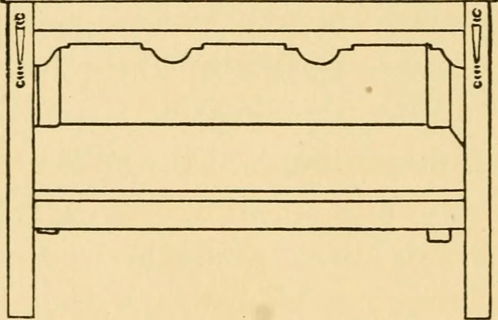 An illustration from The practical book of period furniture, treating of furniture of the English, American colonial and post-colonial and principal French periods, 1914, leaf 61