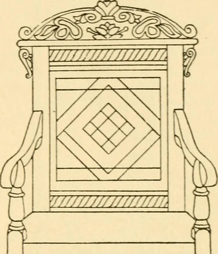 An illustration from The practical book of period furniture, treating of furniture of the English, American colonial and post-colonial and principal French periods, 1914, leaf 68