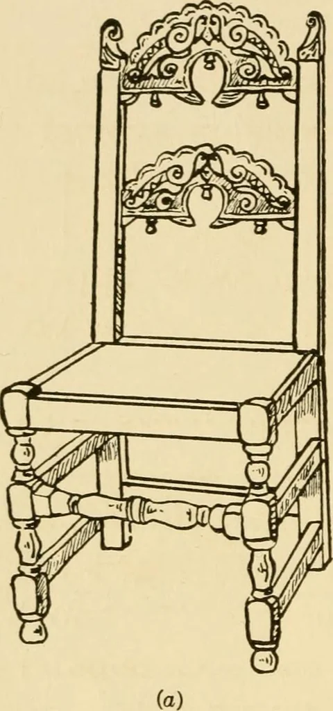An illustration from The practical book of period furniture, treating of furniture of the English, American colonial and post-colonial and principal French periods, 1914, leaf 69
