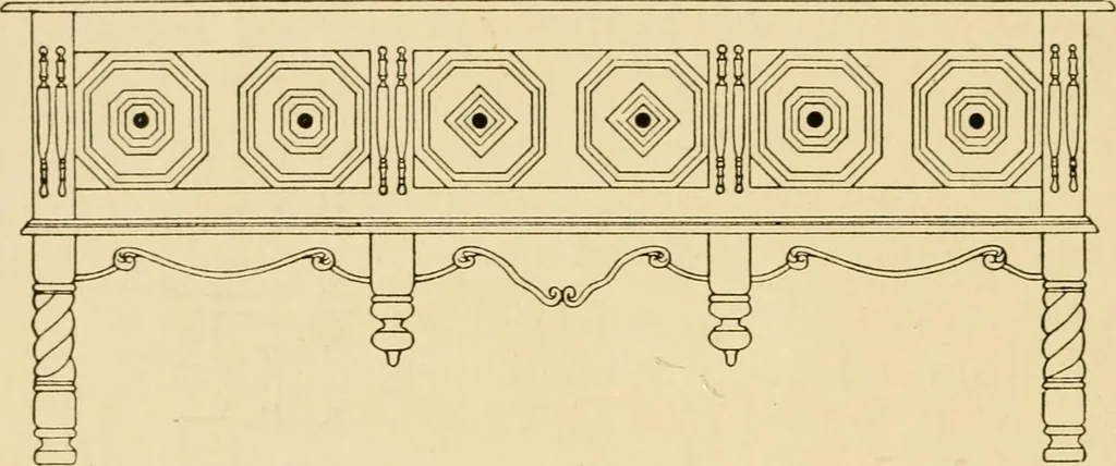 An illustration from The practical book of period furniture, treating of furniture of the English, American colonial and post-colonial and principal French periods, 1914, leaf 81