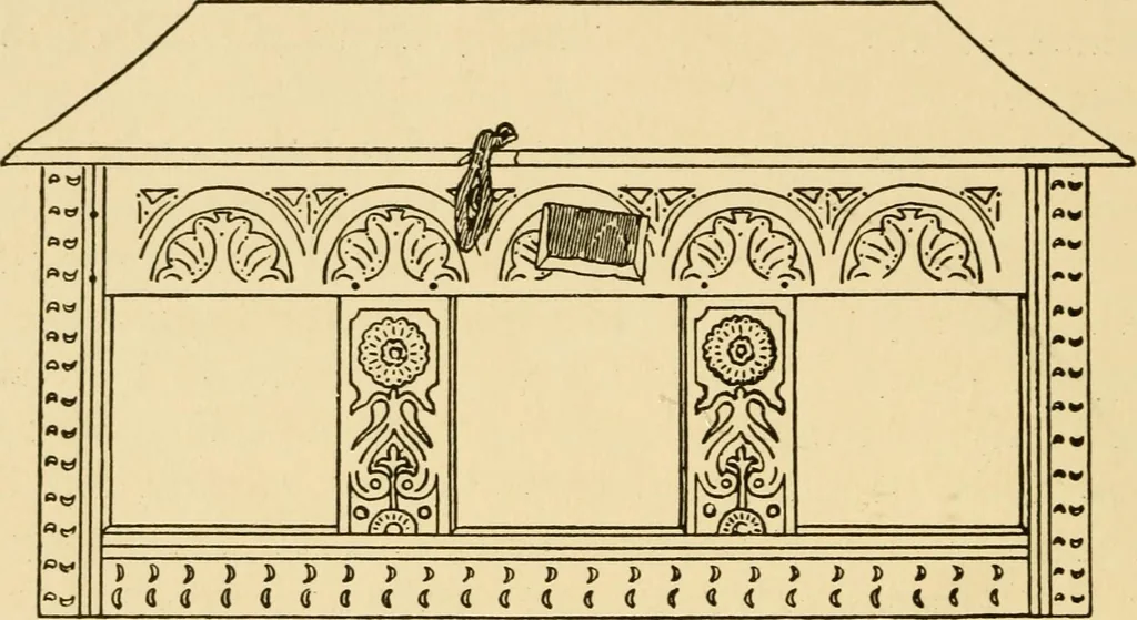 An illustration from The practical book of period furniture, treating of furniture of the English, American colonial and post-colonial and principal French periods, 1914, leaf 91
