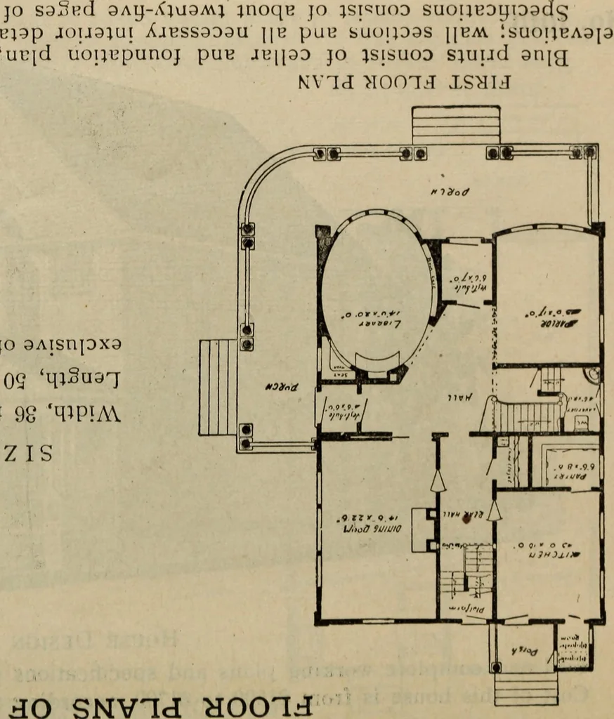 An illustration from Practical bungalows and cottages for town and country, perspective views and floor plans for three hundred low and medium priced houses and bungalows .., 1916, leaf 30