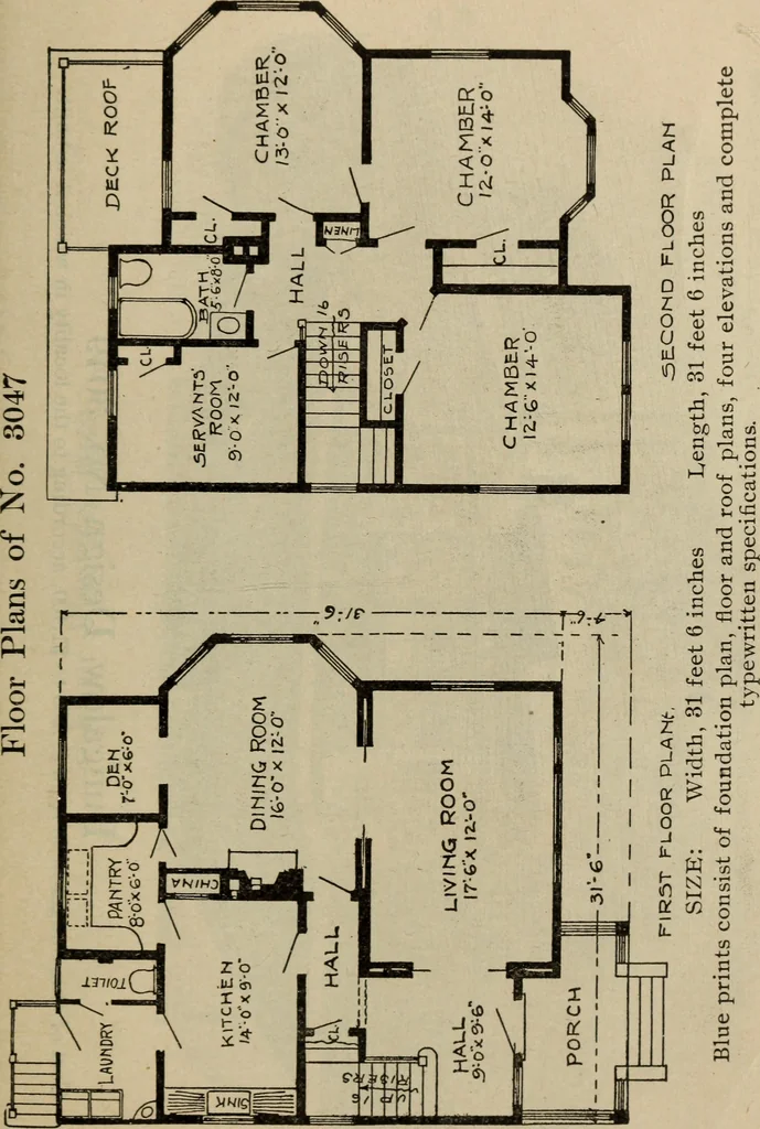 An illustration from Practical bungalows and cottages for town and country, perspective views and floor plans for three hundred low and medium priced houses and bungalows .., 1916, leaf 574